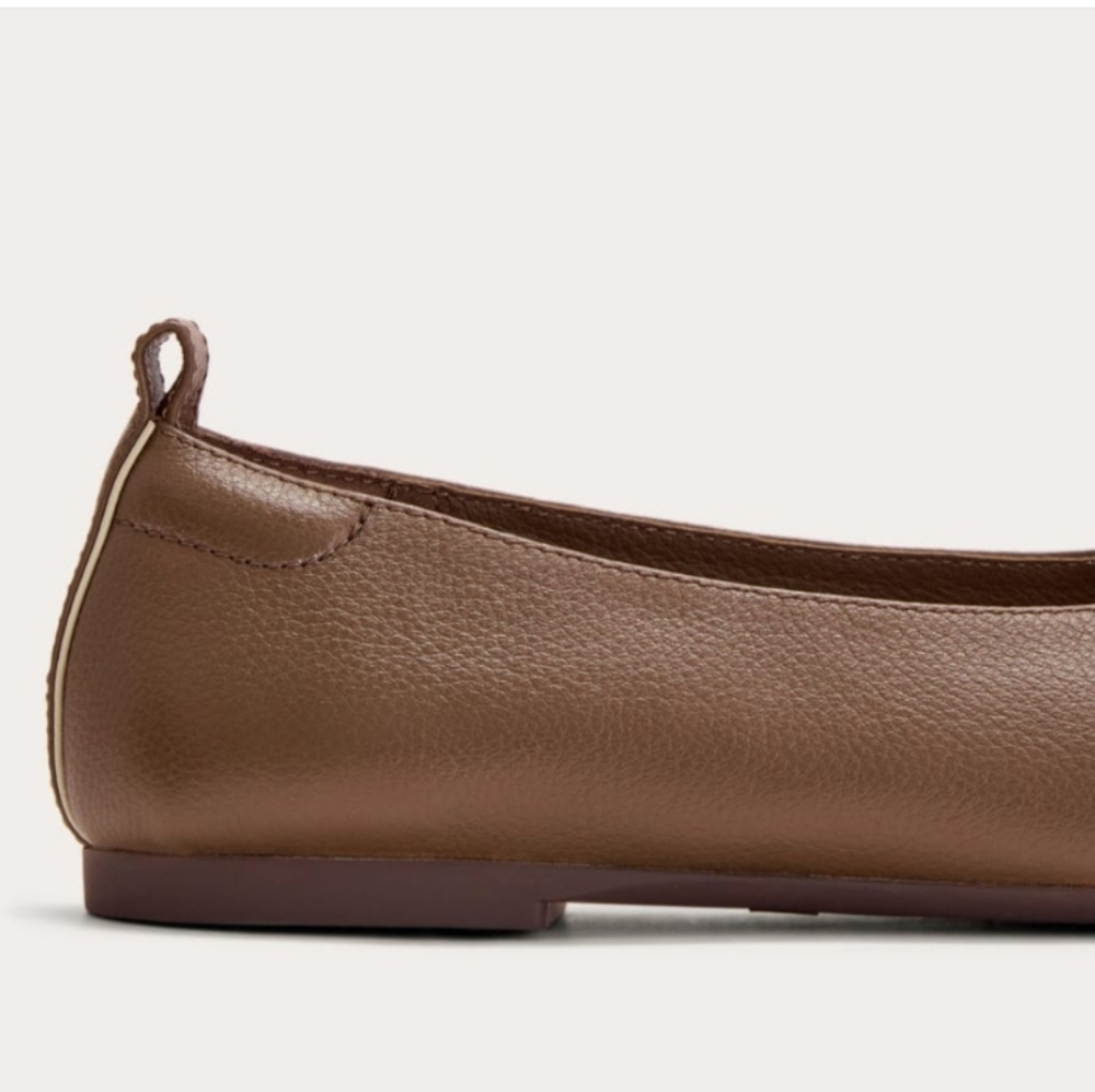 NIB Everlane Women's Day Glove Ballet Flat in Cocoa Brown, Size 7.5, Leather - Picture 4 of 8